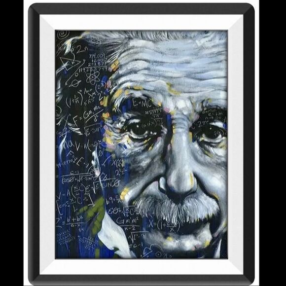 Einstein Wall Art | It’s All Relative Quote Print 8x10 - Picture 2 of 4